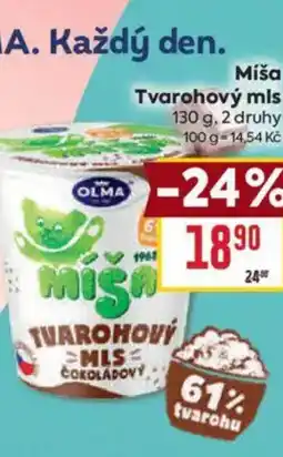 Billa Míša Tvarohový mls nabídka