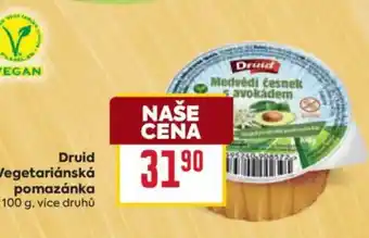 Billa Druid Vegetariánská pomazánka nabídka