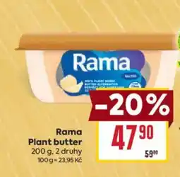 Billa Rama Plant butter nabídka