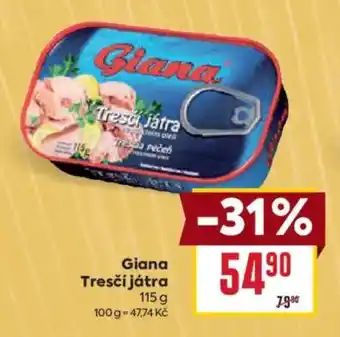 Billa Giana Tresčí játra nabídka