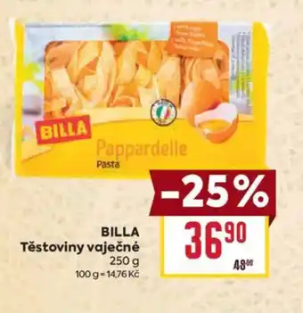 Billa BILLA Těstoviny vaječné nabídka