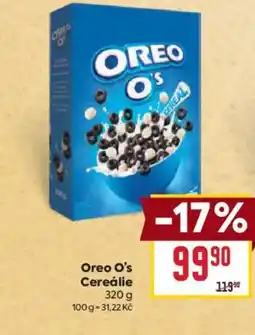 Billa Oreo O's Cereálie nabídka