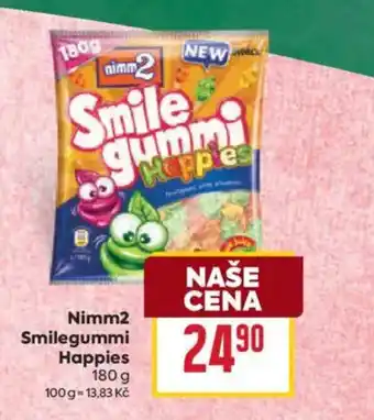 Billa Nimm2 Smilegummi Happies nabídka