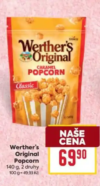 Billa Werther's Original Popcorn nabídka