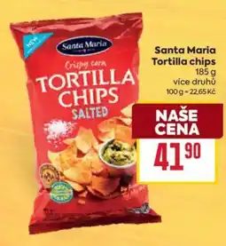 Billa Santa Maria Tortilla chips nabídka