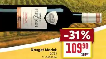 Billa Dauget Merlot nabídka