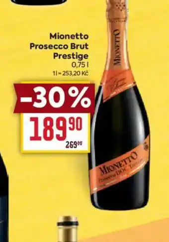 Billa Mionetto Prosecco Brut Prestige nabídka