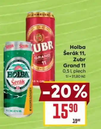 Billa Holba Šerák 11, Zubr Grand 11 nabídka