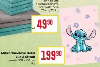 Billa Mikroflanelová deka Lilo & Stitch nabídka