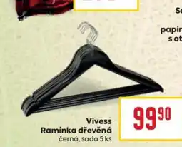 Billa Vivess Ramínka dřevěná černá, sada 5 ks nabídka