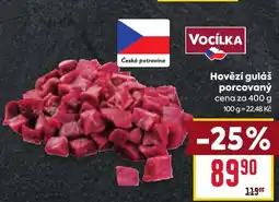 Billa Hovězí guláš porcovaný nabídka