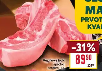 Billa Vepřový bok špička cena za nabídka