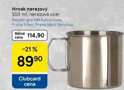 Tesco Hrnek nerezový 500 ml, nerezová ocel nabídka