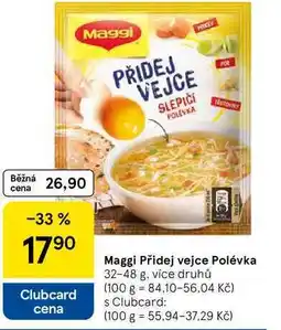 Tesco Maggi Přidej vejce Polévka, 32-48 g, více druhů nabídka