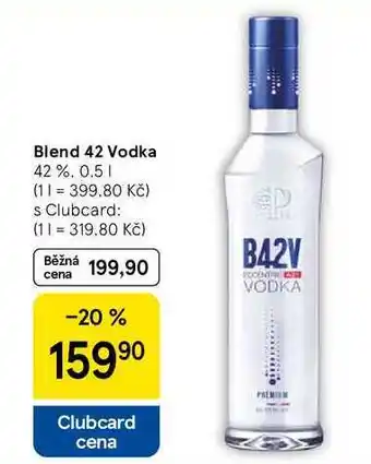 Tesco Blend 42 Vodka 42%, 0.5 l nabídka