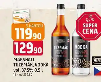 Trefa MARSHALL TUZEMÁK, VODKA vol. 37,5% 0,5l nabídka