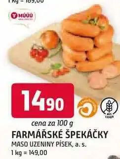 Trefa FARMÁŘSKÉ ŠPEKÁČKY 100g nabídka