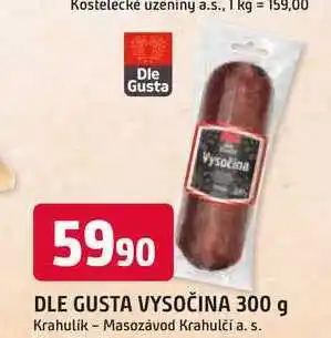 Trefa DLE GUSTA VYSOČINA 300 g nabídka