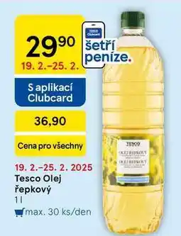 Tesco Tesco Olej řepkový, 1 l nabídka