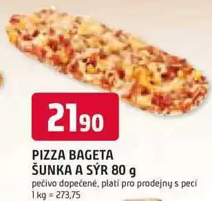 Trefa PIZZA BAGETA ŠUNKA A SÝR 80 g nabídka