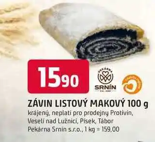 Trefa SRNIN ZÁVIN LISTOVÝ MAKOVÝ 100 g nabídka