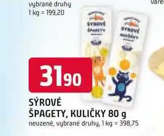 Trefa SÝROVÉ ŠPAGETY, KULIČKY 80 g nabídka