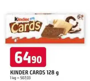 Trefa KINDER CARDS 128 g nabídka