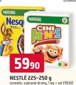 Trefa NESTLÉ 225-250 g cereálie nabídka