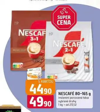 Trefa NESCAFÉ 80-165 g instantni porcovaná káva vybrané druhy nabídka