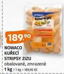 Trefa NOWACO KUŘECÍ STRIPSY ZIZU obalované, 1kg nabídka