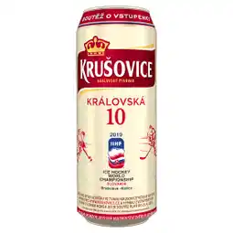 Trefa Krušovice 10°, světlé výčepní pivo (plechovka) 0.5l nabídka