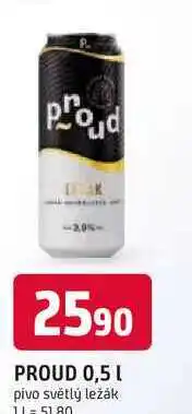 Trefa PROUD 0,5 L pivo světlý ležák nabídka