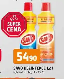 Trefa SAVO DEZINFEKCE 1,2 l nabídka