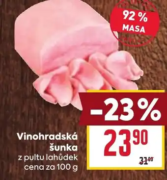 Billa Vinohradská šunka nabídka