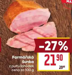 Billa Farmářská šunka nabídka