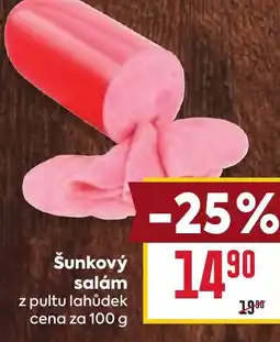 Billa Šunkový salám nabídka