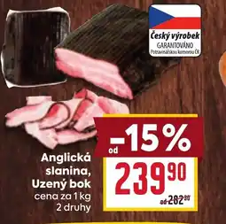 Billa Anglická slanina, Uzený bok nabídka