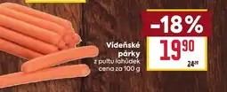 Billa Vídeňské párky nabídka