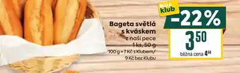 Billa Bageta světlá s kváskem nabídka