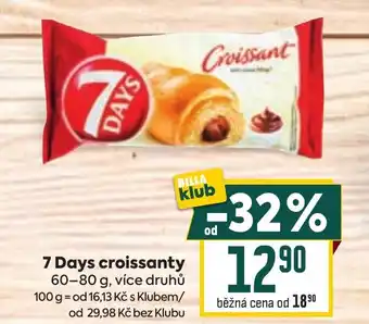 Billa 7 Days croissanty nabídka