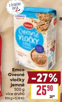 Billa Emco Ovesné vločky jemné nabídka