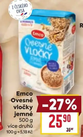 Billa Emco Ovesné vločky jemné nabídka