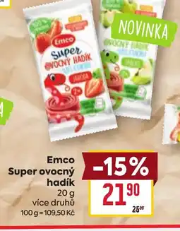 Billa Emco Super ovocný hadík nabídka