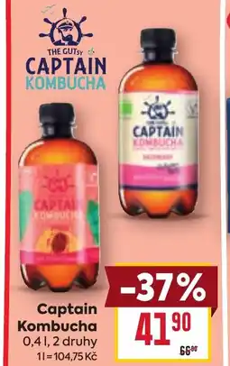 Billa Captain Kombucha nabídka