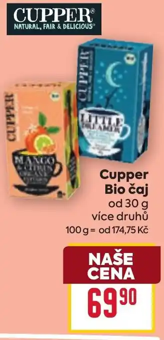 Billa Cupper Bio čaj nabídka