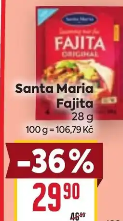 Billa Santa Maria Fajita nabídka