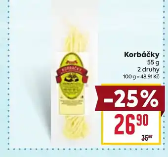 Billa Korbáčky nabídka