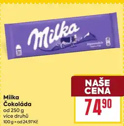 Billa Milka Čokoláda nabídka