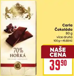 Billa Carla Čokoláda nabídka