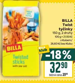 Billa BILLA Twist tyčinky nabídka